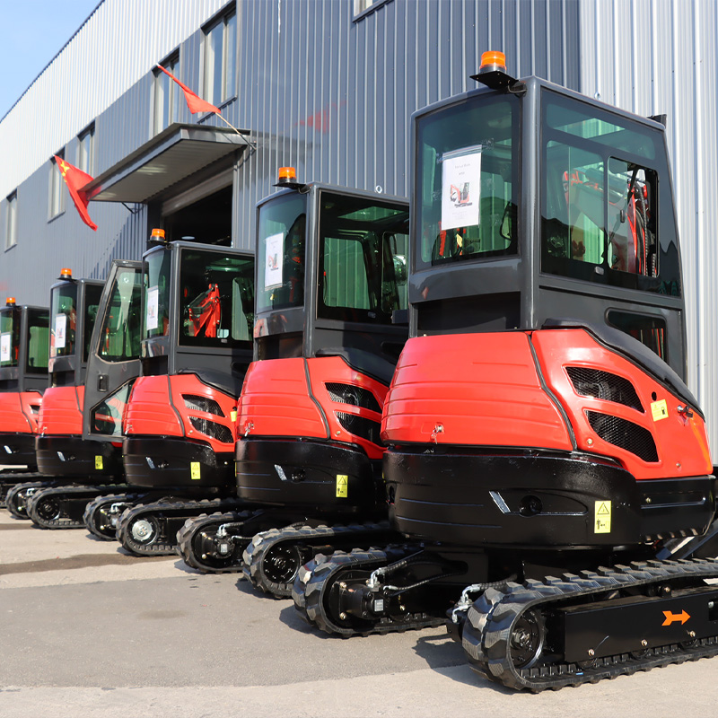 Urban Farming Indoor - Airco-gecopte cabine minigraafmachine diesel tractor 1.8t