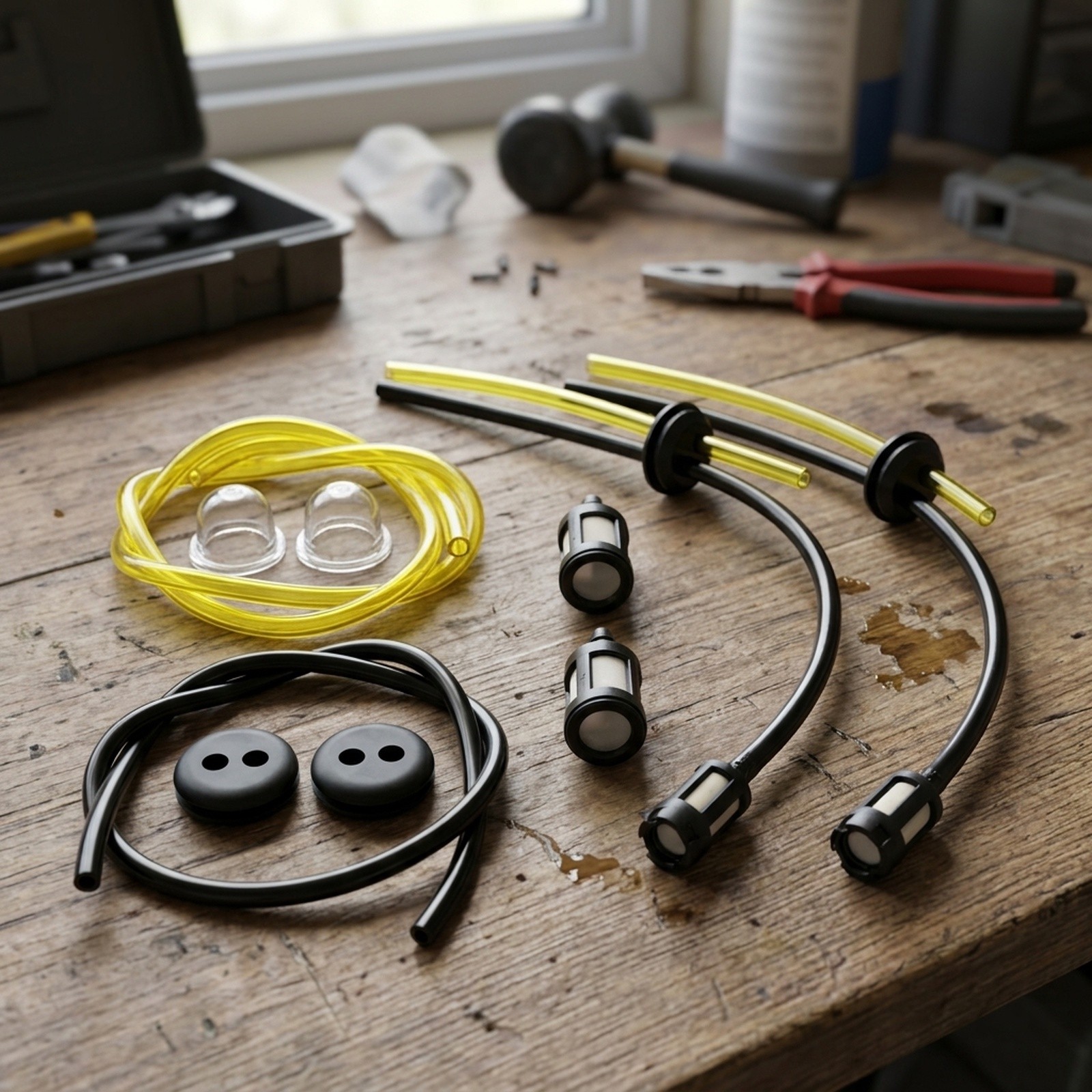 Gardena Hose Starter Set - Afdichtingsslangset Brandstoffilterslangset 2 sets Onderdelen Benzine